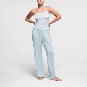 HTF NWT Skims Sheer Modal Cashmere Cami Top SS STT 6139W Pearl Sky Blue Sz Small